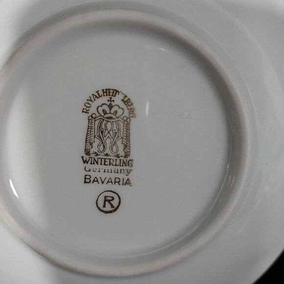 Royal Heidelberg Winterling George Washington Demitasse Set Germany - Picture 8 of 11